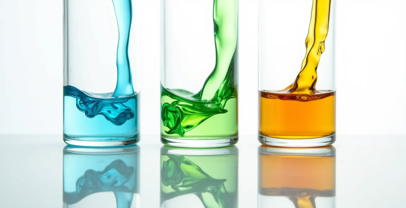 Gráfico abstracto mostrando flujo de efectivo con formas geométricas coloridas