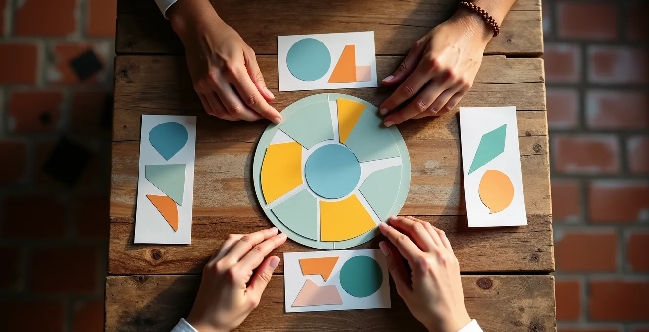 Emprendedor creando mapa de empatía del cliente español