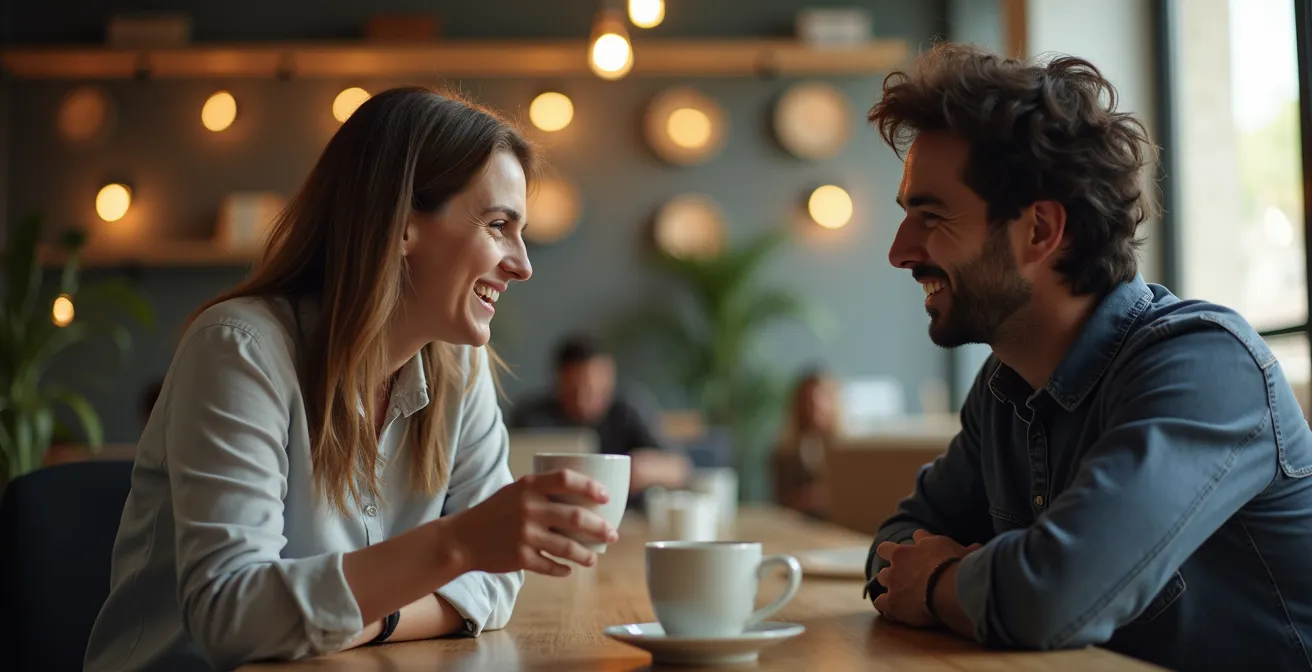 Fundadores españoles compartiendo su historia en ambiente informal de coworking