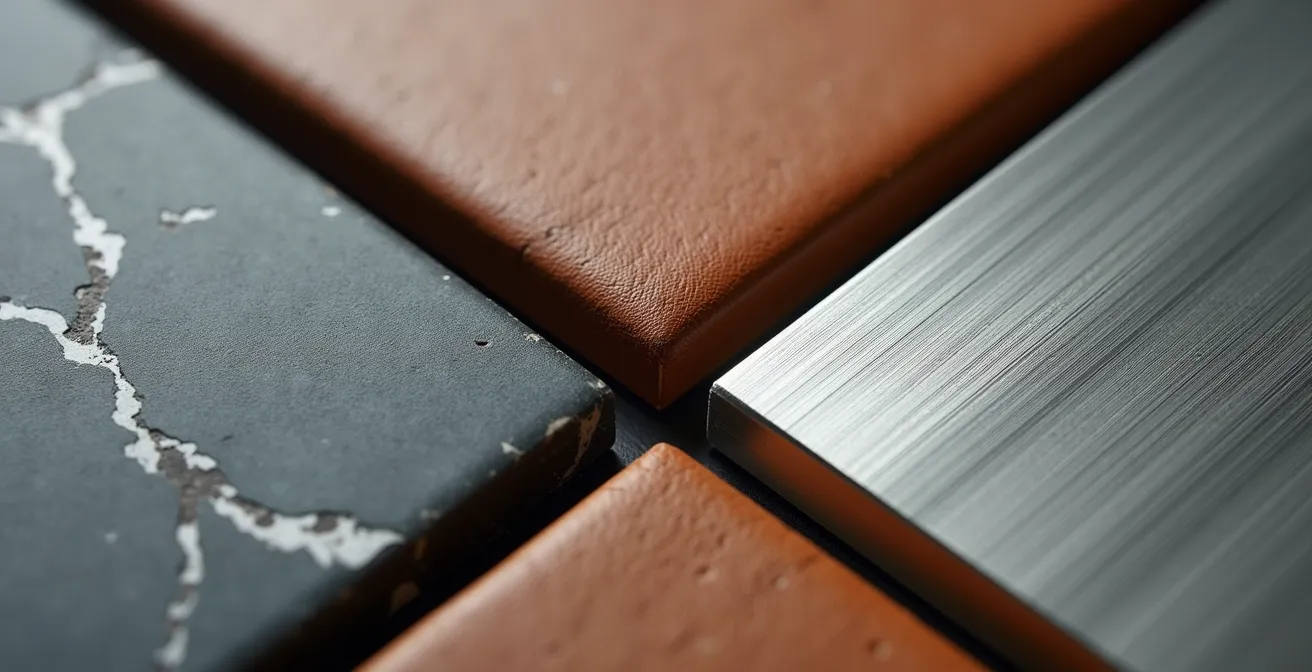 Composición visual del triángulo de valor con elementos que representan calidad, confianza y servicio postventa