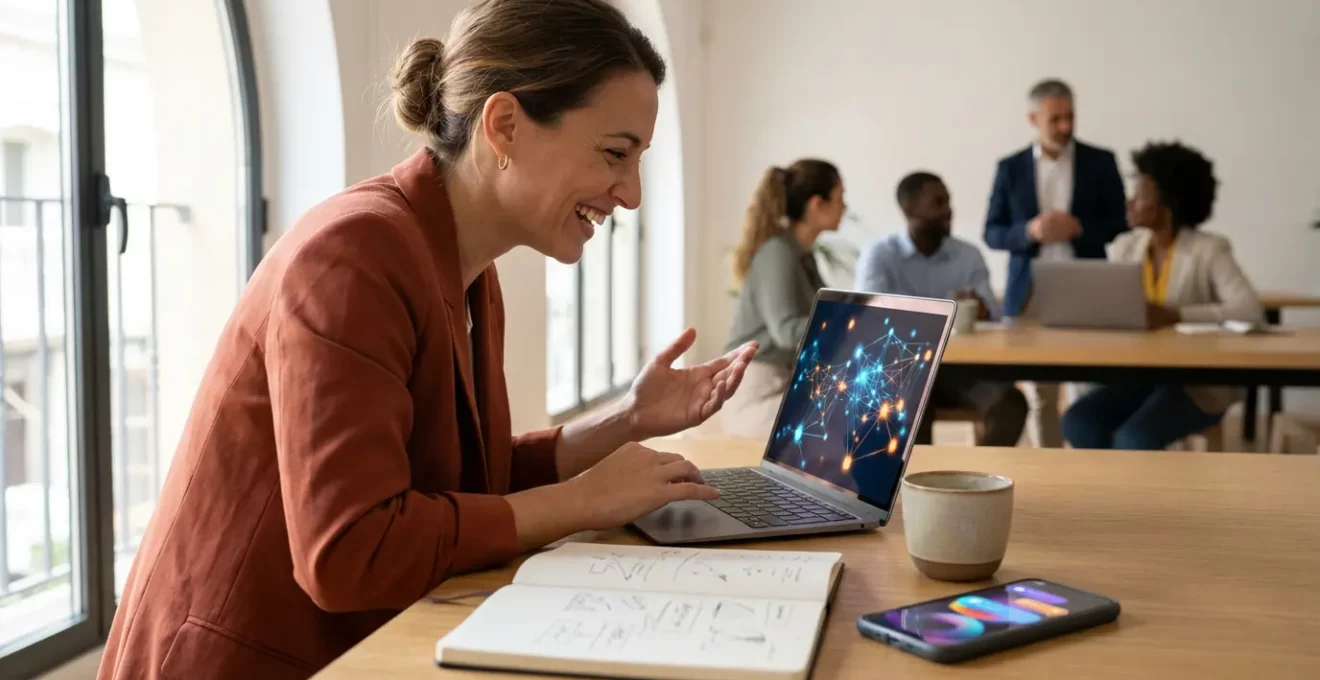 Red de conexiones digitales representando estrategia de enlaces naturales