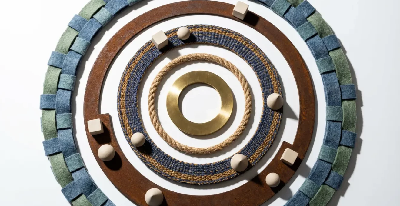 Visualización de segmentación de audiencia con círculos concéntricos representando diferentes niveles de precisión