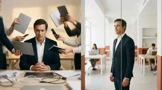 Fundador de empresa en transición de hombre orquesta a líder estratégico