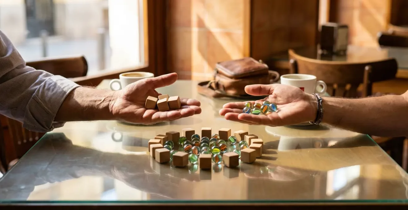 Representación visual del equilibrio entre oferta y demanda en un marketplace digital